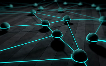 3D, Lines, Balls, Rendering HD wallpaper