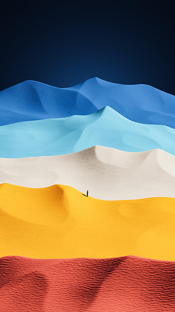 Where Dunes Meet, artistic, desert HD phone wallpaper
