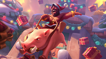 Clash Royale Santa Hog Rider , clash-royale, supercell, games, 2023-games HD wallpaper