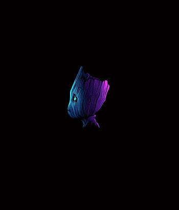Baby groot, minimal, marvel, art HD phone wallpaper