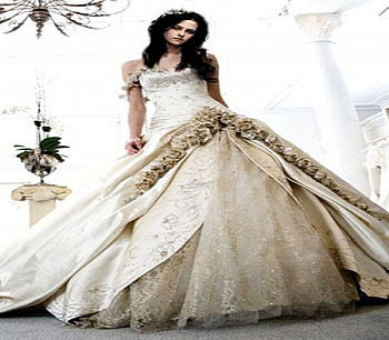 Beautiful Wedding Gown, twilight, entertainment, movies, breaking dawn, people HD wallpaper