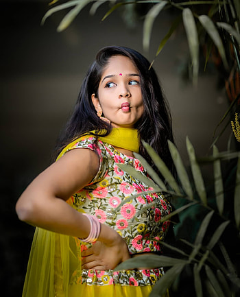 Nitya sree, eye, lip, omg girl HD phone wallpaper