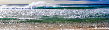 Seascape, Dual monitor , Travels theme, Beach scenery HD wallpaper