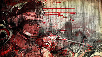 The Revolution, marine, revolution, war, red HD wallpaper