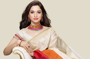 Tamanna Bhatia, Tamanna, actress, saree, Bhatia HD wallpaper