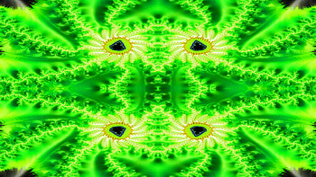 Trippy Psychedelic Fractal, trippy, psychedelic, aesthetic, green, Abstract, fractal, abstract green HD wallpaper