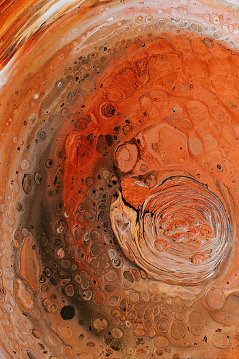 Abstract, Bubbles, Paint, Liquid, Stains, Spots, Thick, Mixing, Shades HD phone wallpaper