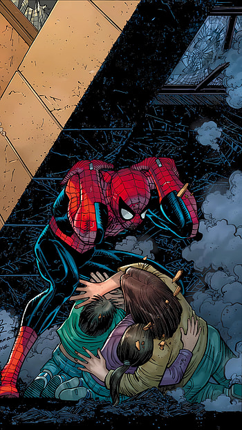 Spider-Man’s Heroic Rescue: Adventure, spider man HD phone wallpaper