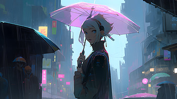 回眸, cyberpunk HD wallpaper