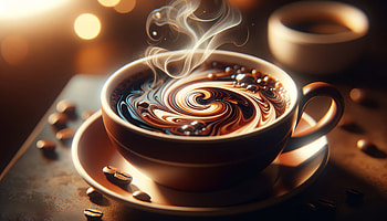 Aromatic Coffee Swirl, coffee, swirl, drink, steam HD wallpaper