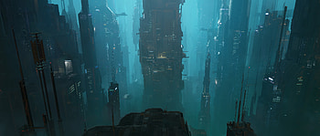 Futuristic Skyline: Stunning Sci-Fi Cityscape, Sci Fi, city, sci fi city HD wallpaper