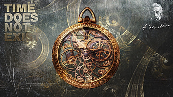 artwork, Fantasy Art, Time, Clocks, Clockwork, Pocketwatches, Albert Einstein / and Mobile Backgrounds HD wallpaper