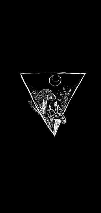 Mushrooms, art, dark, mushroom HD phone wallpaper