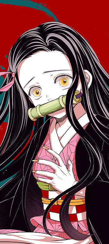 Anime, Demon Slayer: Kimetsu no Yaiba, Nezuko Kamado HD phone wallpaper