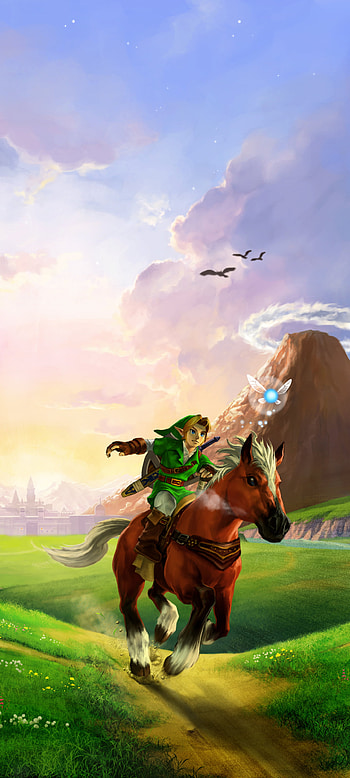 The Legend Of Zelda: Ocarina Of Time, Video Game, Link, Horse, Zelda HD phone wallpaper