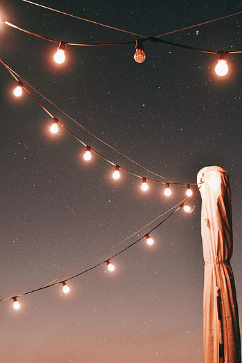 Lights, Miscellanea, Miscellaneous, Starry Sky, Garland, Garlands HD phone wallpaper