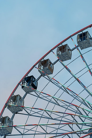 Miscellanea, Miscellaneous, Height, Ferris Wheel, Entertainment, Attraction, Booths, Stall, Amusement Ride HD phone wallpaper