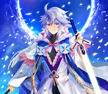 Warrior, Merlin, fate series, anime HD wallpaper