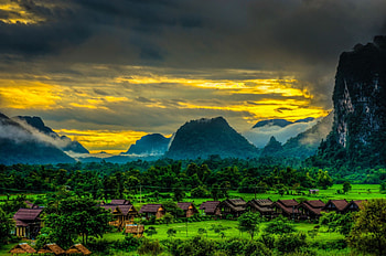 Laos , backgrounds, Southeast Asian landscapes, Stunning views HD wallpaper