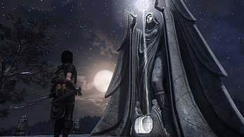 Skyrim Statues, video game, The Elder Scrolls V: Skyrim, statue HD wallpaper