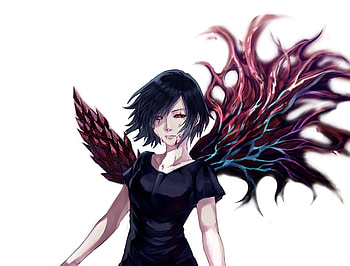 Wings, anime girl, touka kirishima HD wallpaper