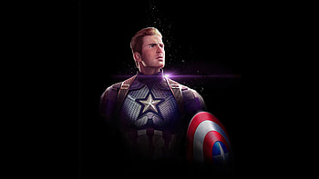 Captain America Dark , captain-america, superheroes, artist, artwork, digital-art, dark, black, artstation HD wallpaper