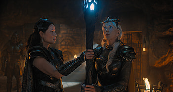The Staff Repaired, Lucy Liu, Helen Mirren, movie, Shazam! Fury of the Gods HD wallpaper