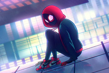 Spiderman Miles Morales, spiderman-into-the-spider-verse, spiderman, movies, superheroes, artwork, artist, digital-art, deviantart HD wallpaper