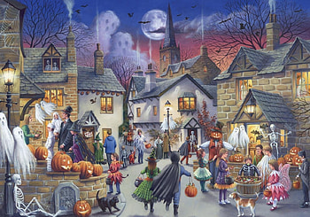 Halloween, tony, childern, art, happy, work, ryan, houses HD wallpaper