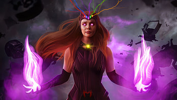 Scarlet Witch Connection To Infinity, scarlet-witch, superheroes, artwork, artist, digital-art, art HD wallpaper