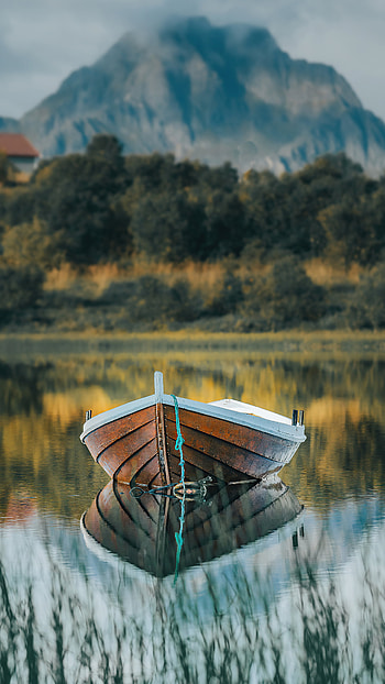 Boat travels, Nature reflection, Sony Xperia X XZ Z5 Premium HD phone wallpaper