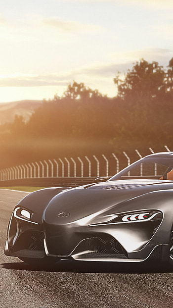 Toyota logo, Car front view, Chrome details, Automotive design HD phone wallpaper