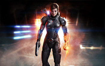 Mass Effect 3, Shepard Femshep, art HD wallpaper