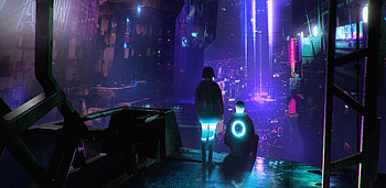 Samuel King Samuelking City Luminous , cyberpunk, neon, artist, artwork, digital-art, artstation HD wallpaper
