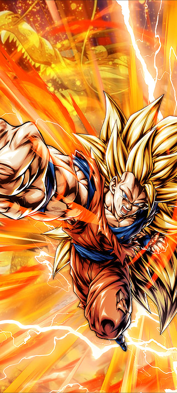 Dragon Fist SSJ 3 Goku, Dragon_Ball_Z, Dragon_Ball_Legends, Super_Saiyan_3, Dragon_Fist, SSJ3 HD phone wallpaper