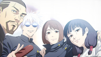 Jujutsu Kaisen — Gojo & Shoko: Faculty Reunion, Anime, Jujutsu Kaisen, Shoko Ieiri, Satoru Gojo HD wallpaper