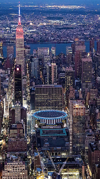 NY cityscape, Madison Square Garden HD phone wallpaper