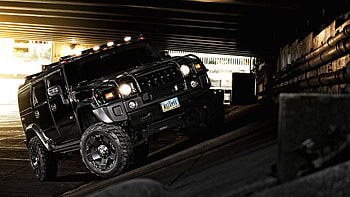 Hummer H2, hummer, cars, black HD wallpaper