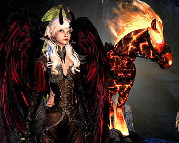 dark queen, sexy, horse, magic, divine, Succubus, devil, girl, angel, beauty, nice, demon, fallen angel, fantasy, pretty HD wallpaper