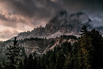 Mountains Ice Covered , mountains, nature, snow, sunset HD wallpaper