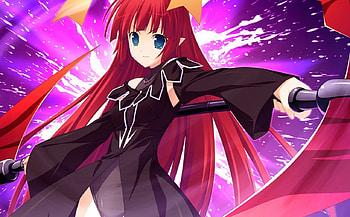 Von Term, magic, cg, weapon, game, girl, long hair HD wallpaper
