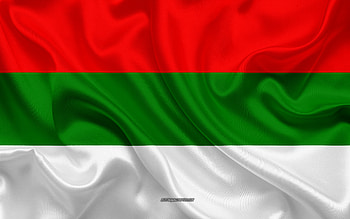 Flag of Tulua, , silk texture, Tulua, Colombian city, Tulua flag, Colombia HD wallpaper