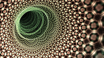 Brown Green Circles Art Pattern Abstraction Abstract HD wallpaper
