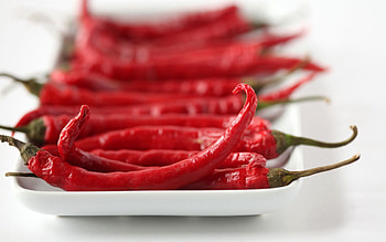 Food, Pepper, Plate, Acute, Sharp, Chile HD wallpaper