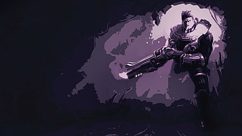 Jailbreak Graves, Minimalistic , League of Legends, Fan art HD wallpaper