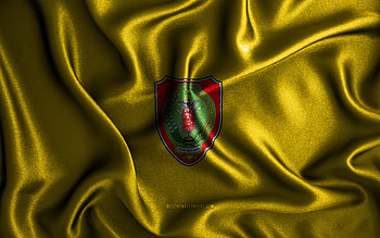 Central Kalimantan flag, , silk wavy flags, indonesian provinces, Day of Central Kalimantan, fabric flags, Flag of Central Kalimantan, 3D art, Central Kalimantan, Asia, Provinces of Indonesia, Central Kalimantan 3D flag, Indonesia HD wallpaper