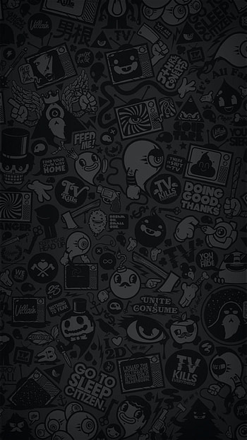 Black graffiti Black graffiti top, Doodle Art HD phone wallpaper
