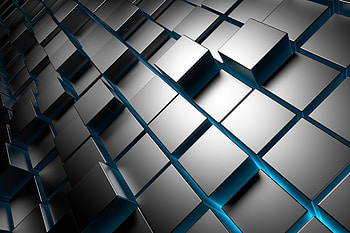 3d cubes metal chrome brick square cuba HD wallpaper