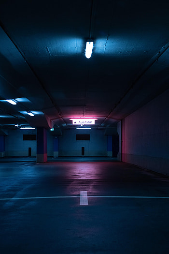 Shine, Light, Miscellanea, Miscellaneous, Neon, Parking, Underground HD phone wallpaper
