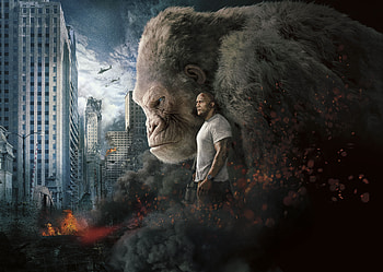 Rampage 2018 Movie 10k Poster, rampage, dwayne-johnson, 2018-movies, movies, poster HD wallpaper